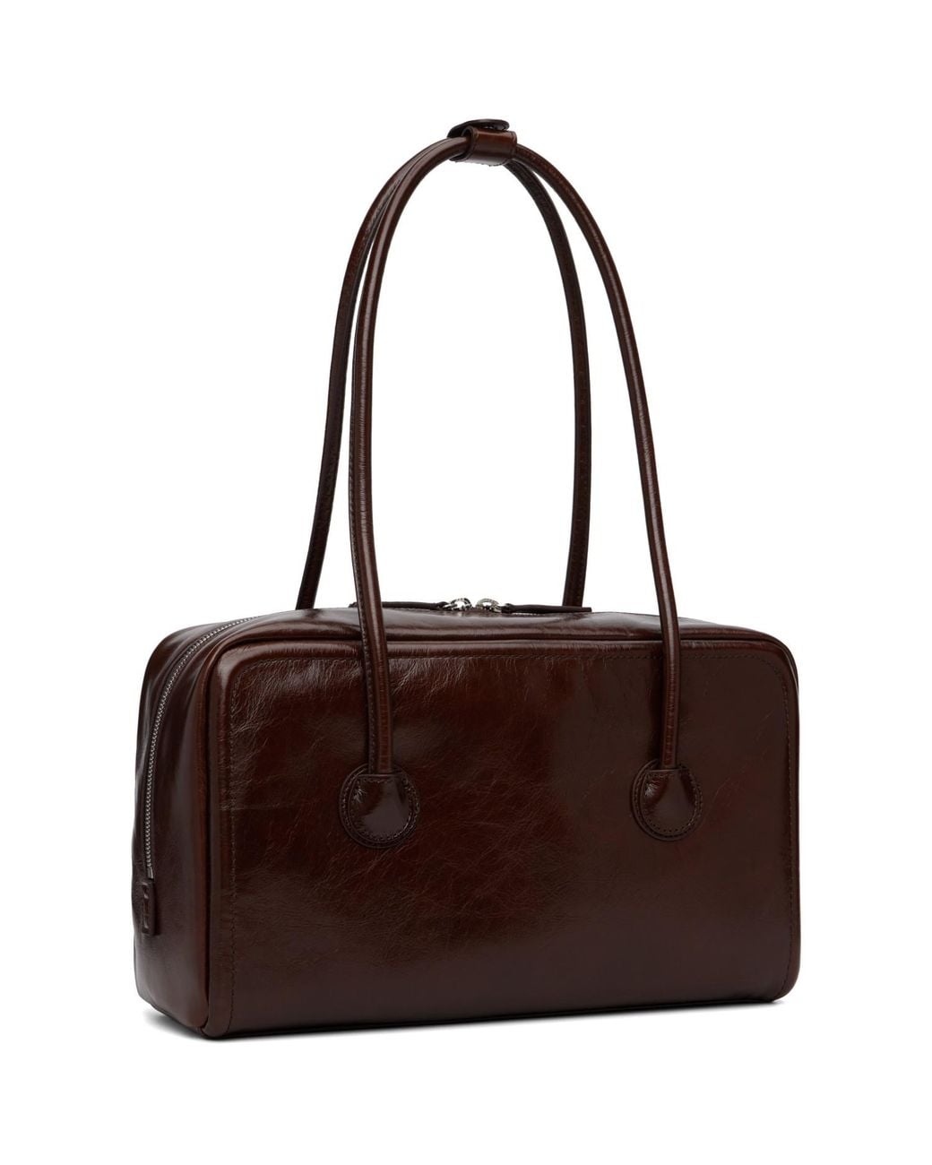 MARGE SHERWOOD Brown Soft Boston Bag
