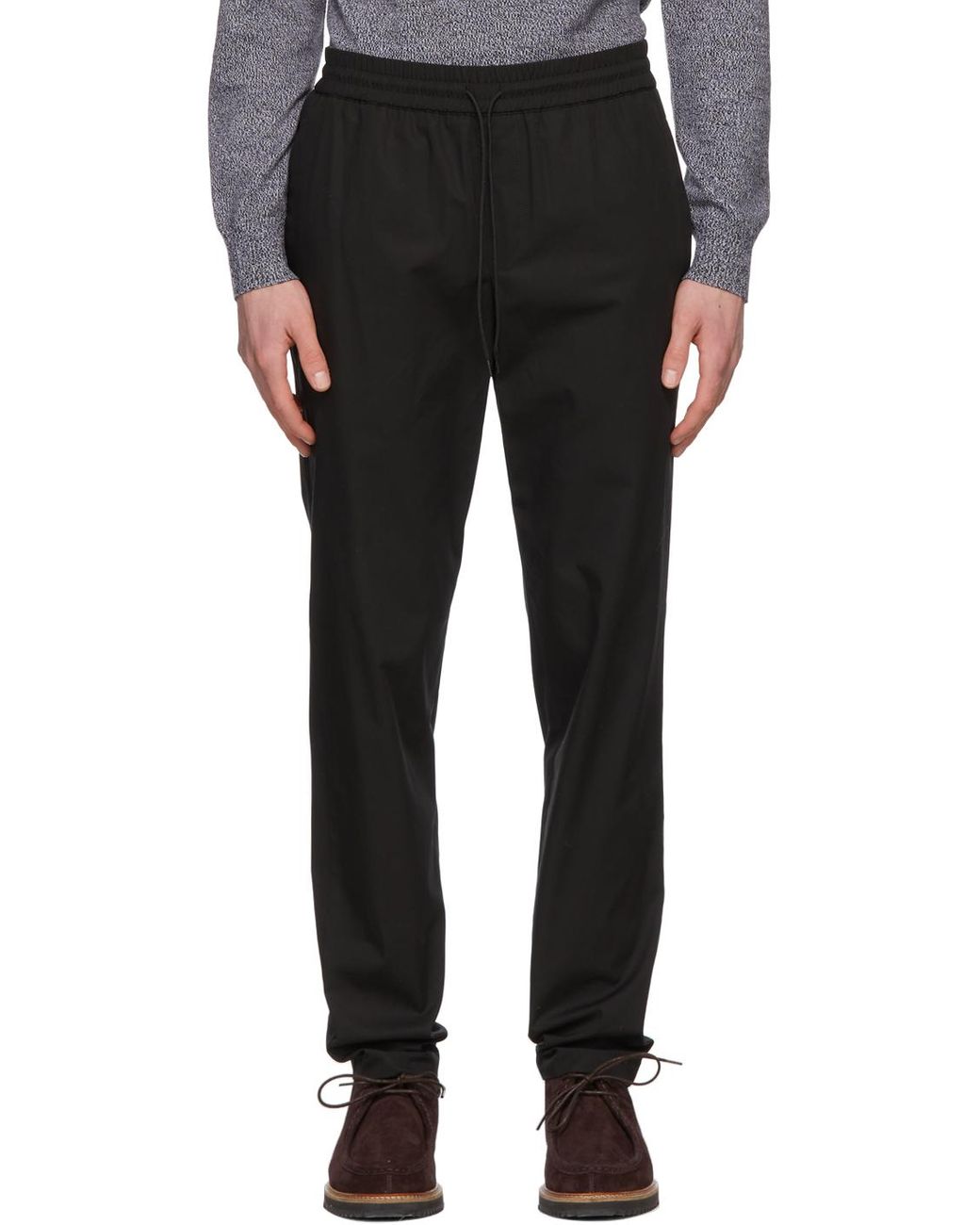A.P.C. Cotton . Black New Kaplan Trousers for Men | Lyst