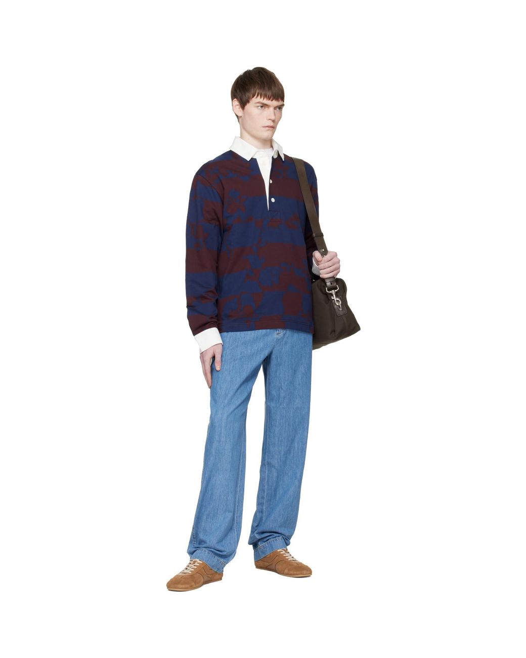 Dries Van Noten Blue Drawstring Jeans for men