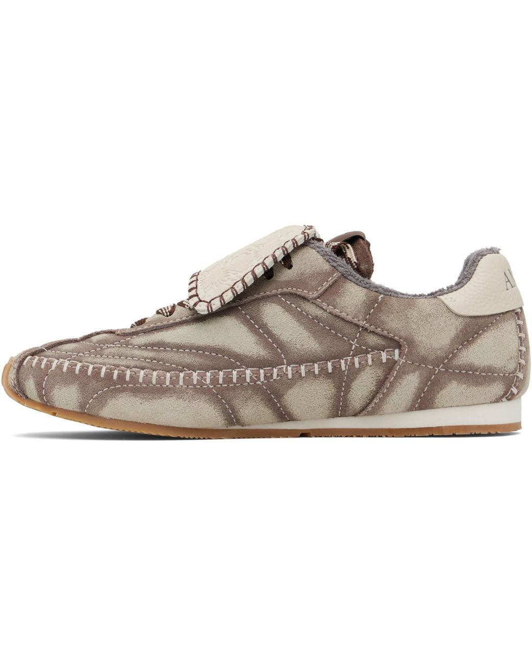 Amiri Gray Taupe Pacific Flat Sneakers