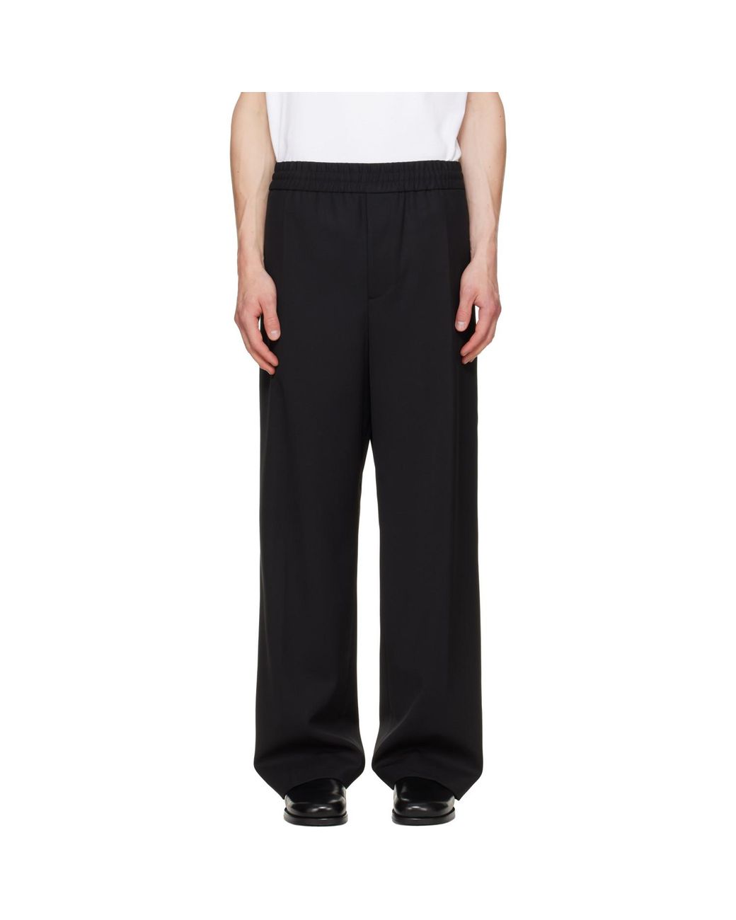 Helmut Lang Black Wardrobe Pull-On Trousers for men