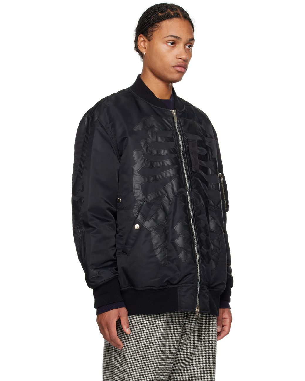 TAKAHIROMIYASHITA TheSoloist. Flight Bomber Jacket in Black for