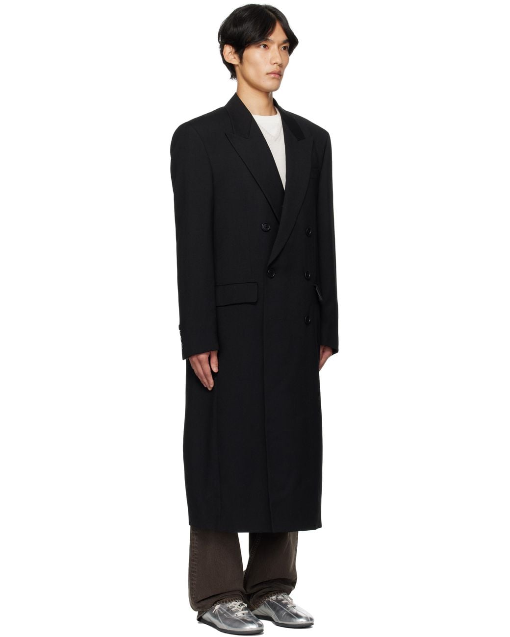 SUNFLOWER ブラック DB コート メンズ sunflower ブラック Db コート ブラック | Lyst