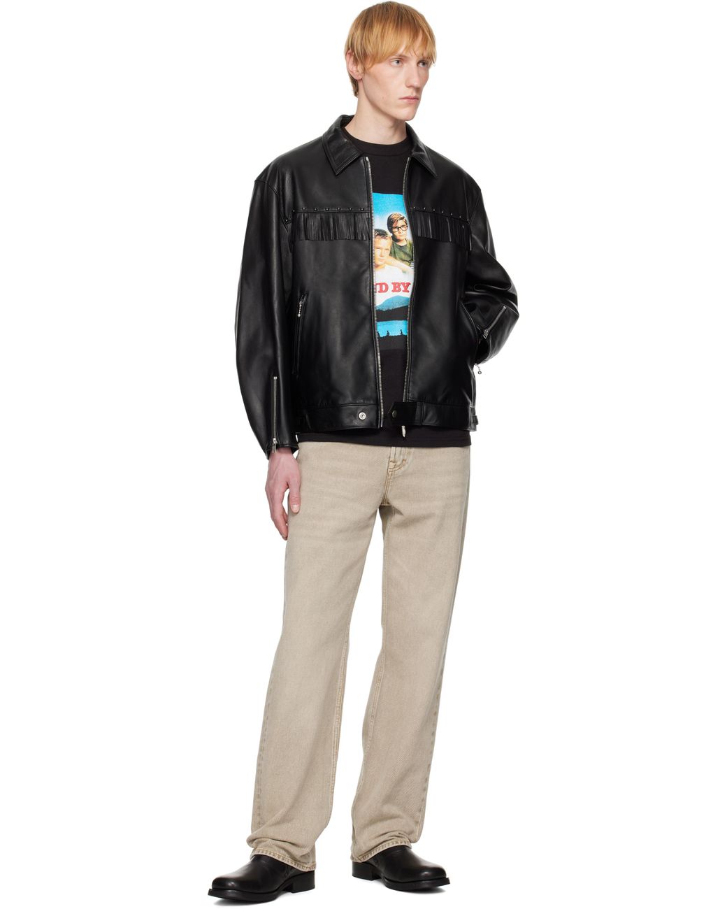 Wacko Maria Wolf's Head Edition Single Riders Leather Jacket in