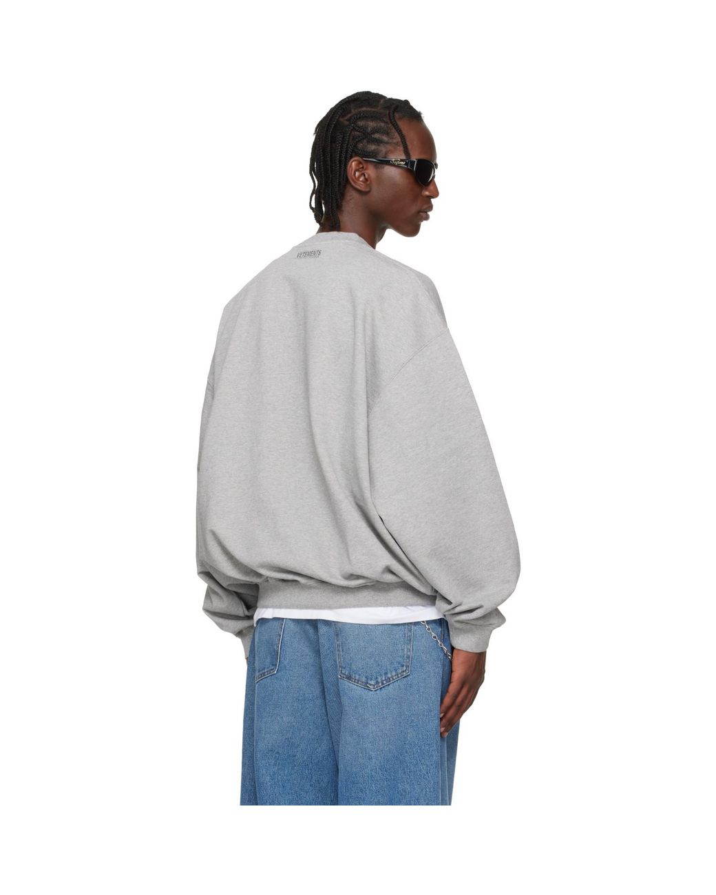 Vetements Gray 'Nerd' Sweatshirt for men