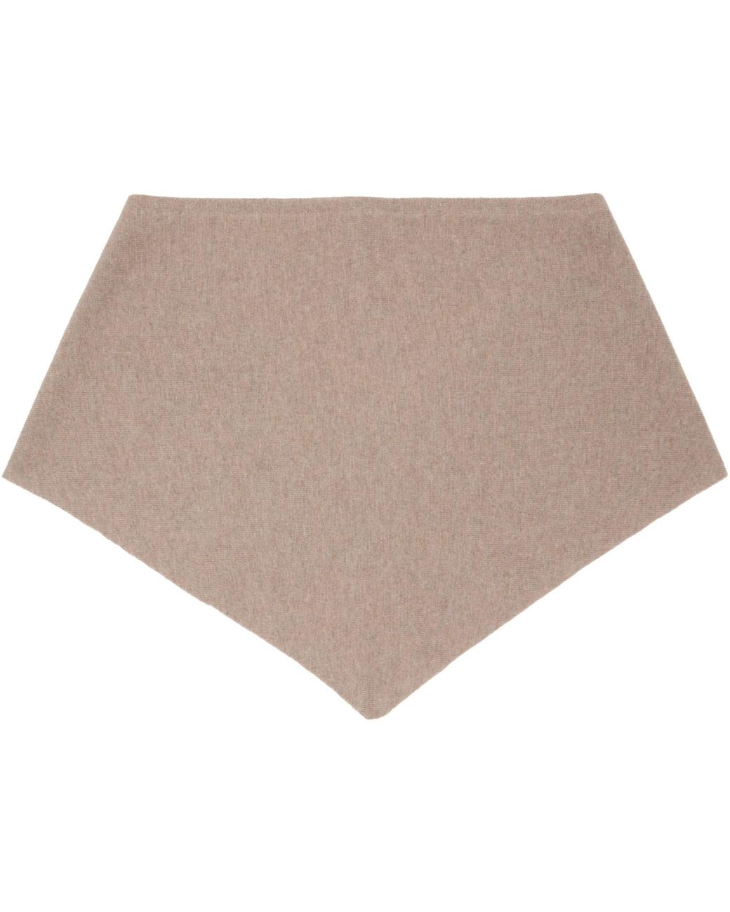 YACAIA Brown Taupe Y-0022 Triangle Merino Cashmere Scarf for men