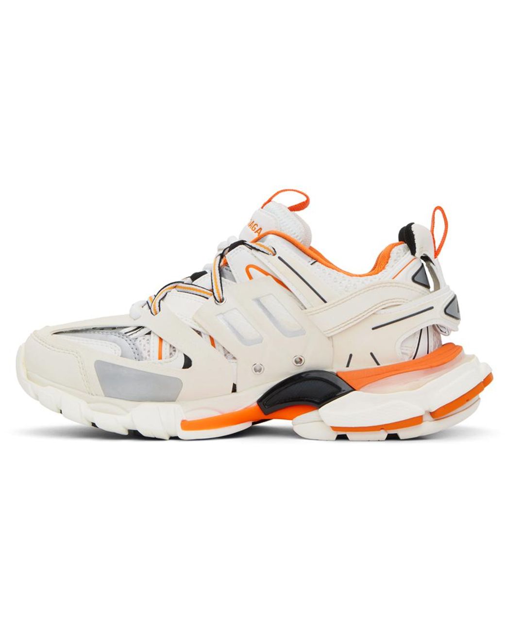 Balenciaga Orange & White Track Sneakers in Black | Lyst Canada