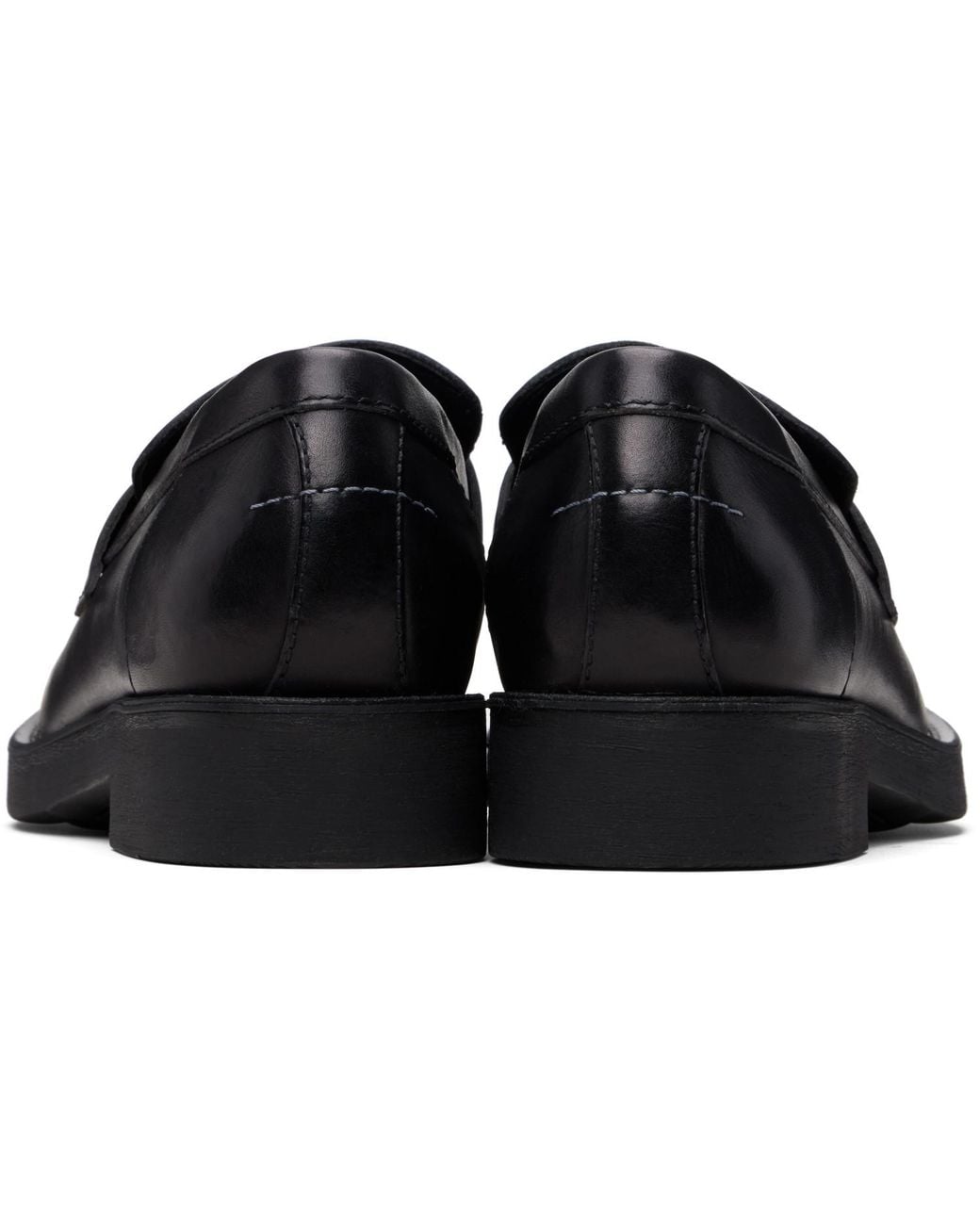 MM6 by Maison Margiela Black City Biker Loafers for men