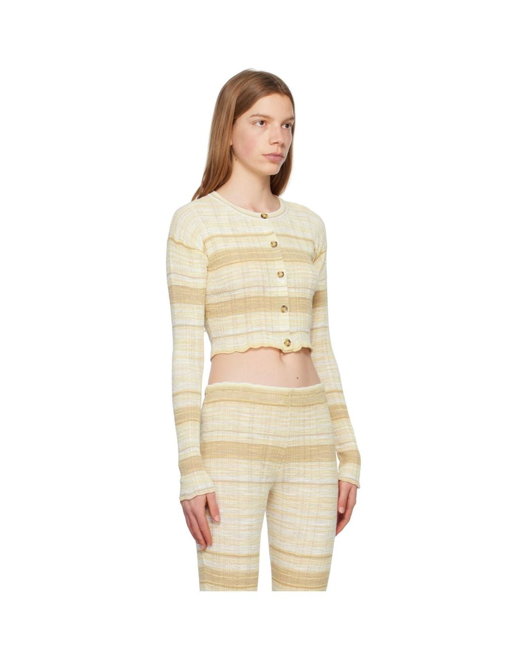 Acne Natural Ssense Exclusive Beige Cardigan