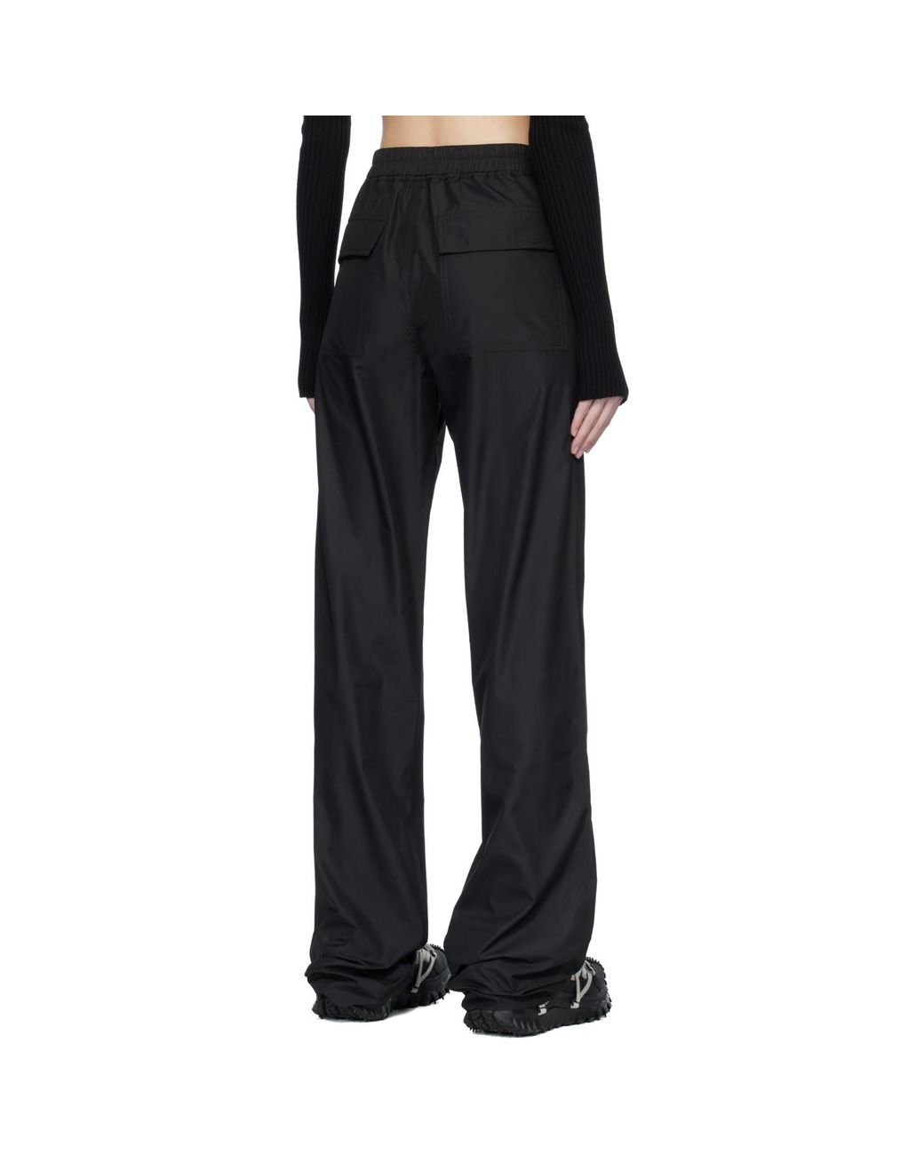 Rick Owens Black Moncler + Drawstring Sweatpants