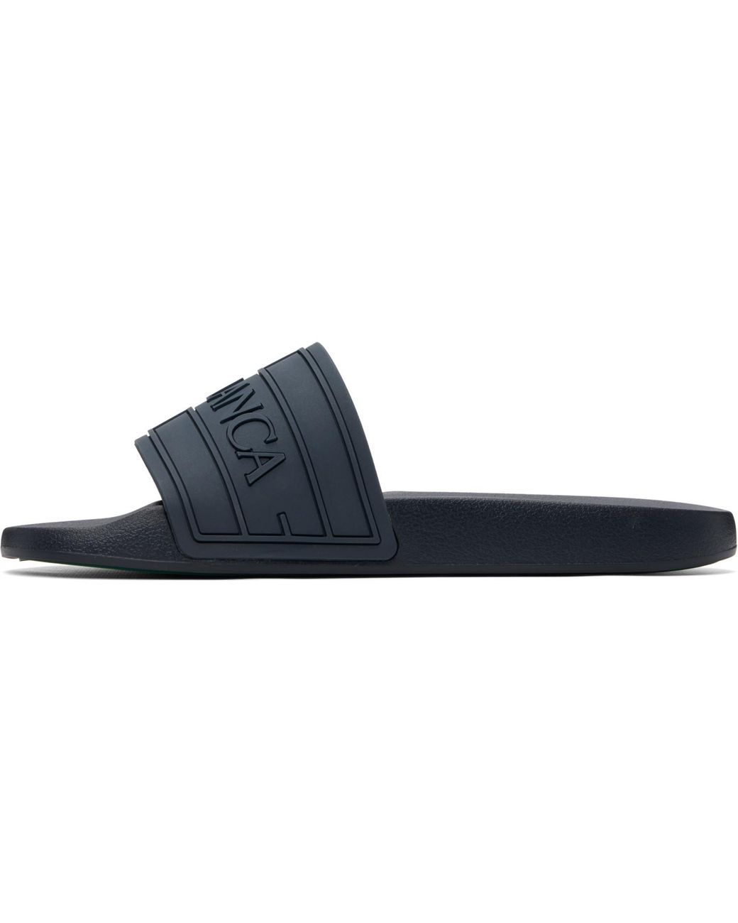 Casablanca Blue Logo Pool Slides for men