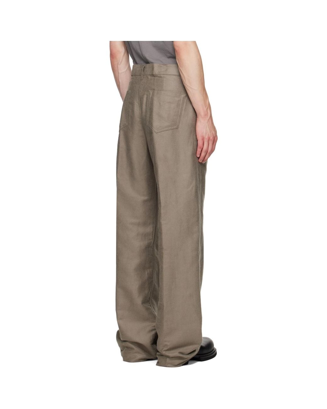 Rick Owens Brown Tower Geth Trousers for men