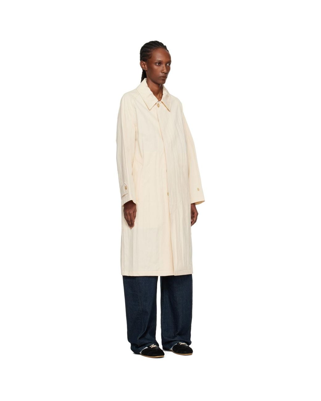 A.P.C. Black Amy Mac Trench Coat