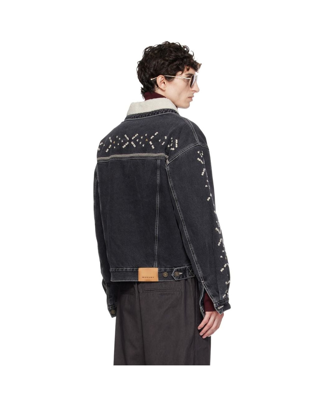 Isabel Marant Black Back Jackson Denim Jacket for men