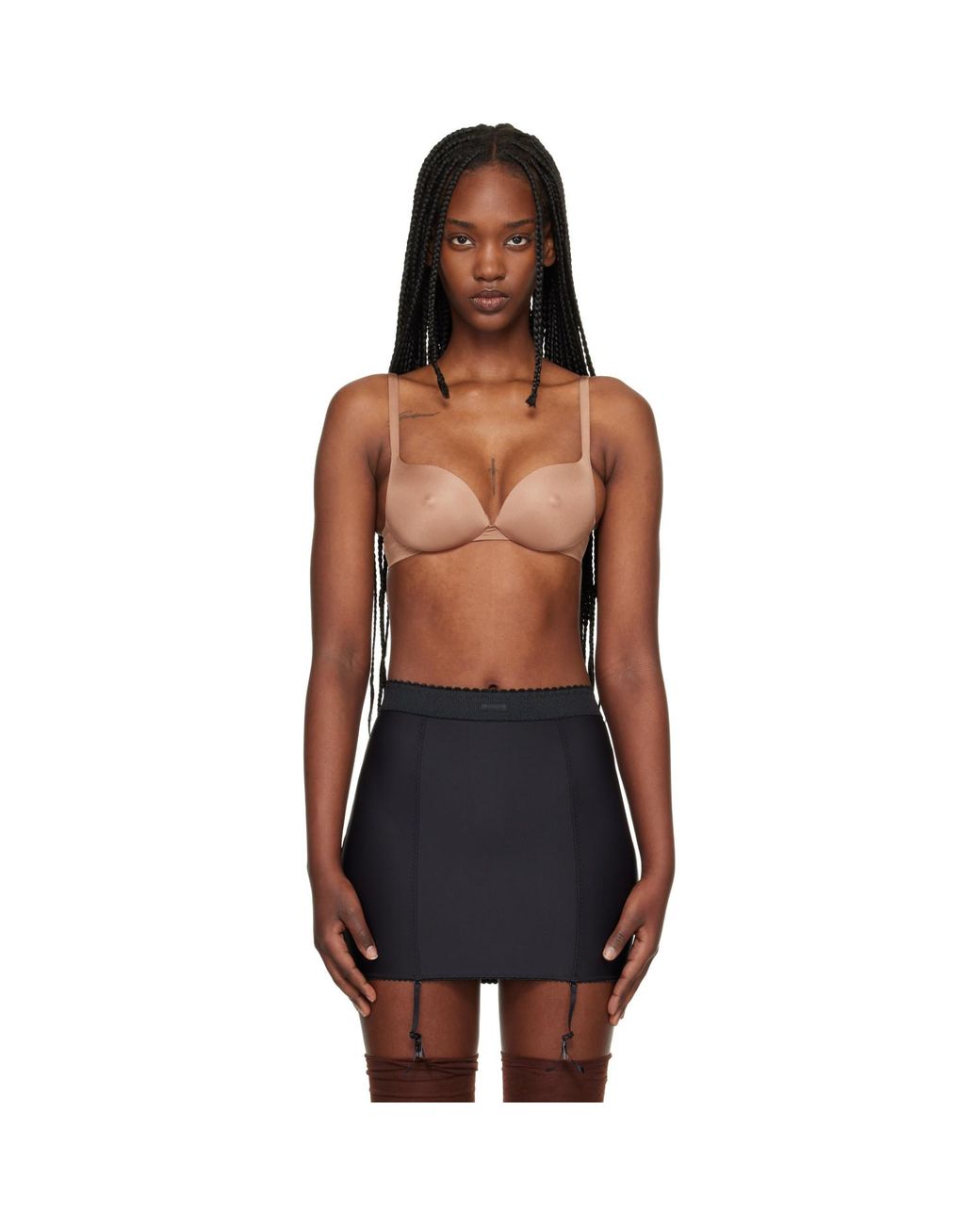Skims Black Ultimate Nipple Wireless Push-Up Bra