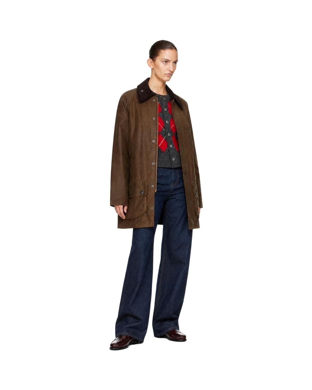 Barbour Brown Beaufort Waxed Jacket