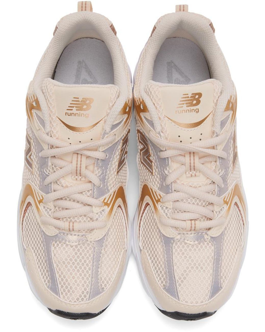 Baskets beiges et dorées 530 New Balance | Lyst