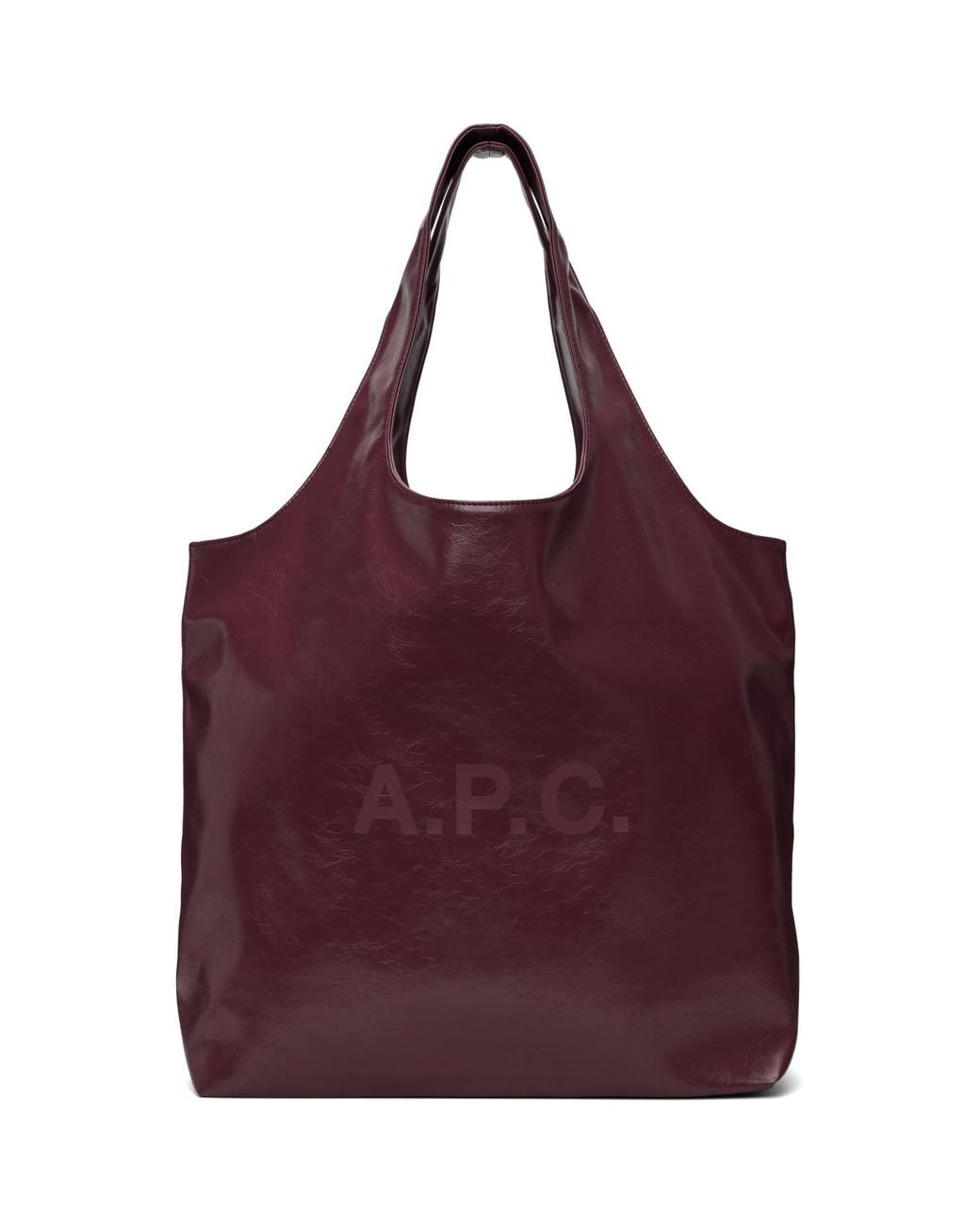 A.P.C. Purple Burgundy Ninon Tote