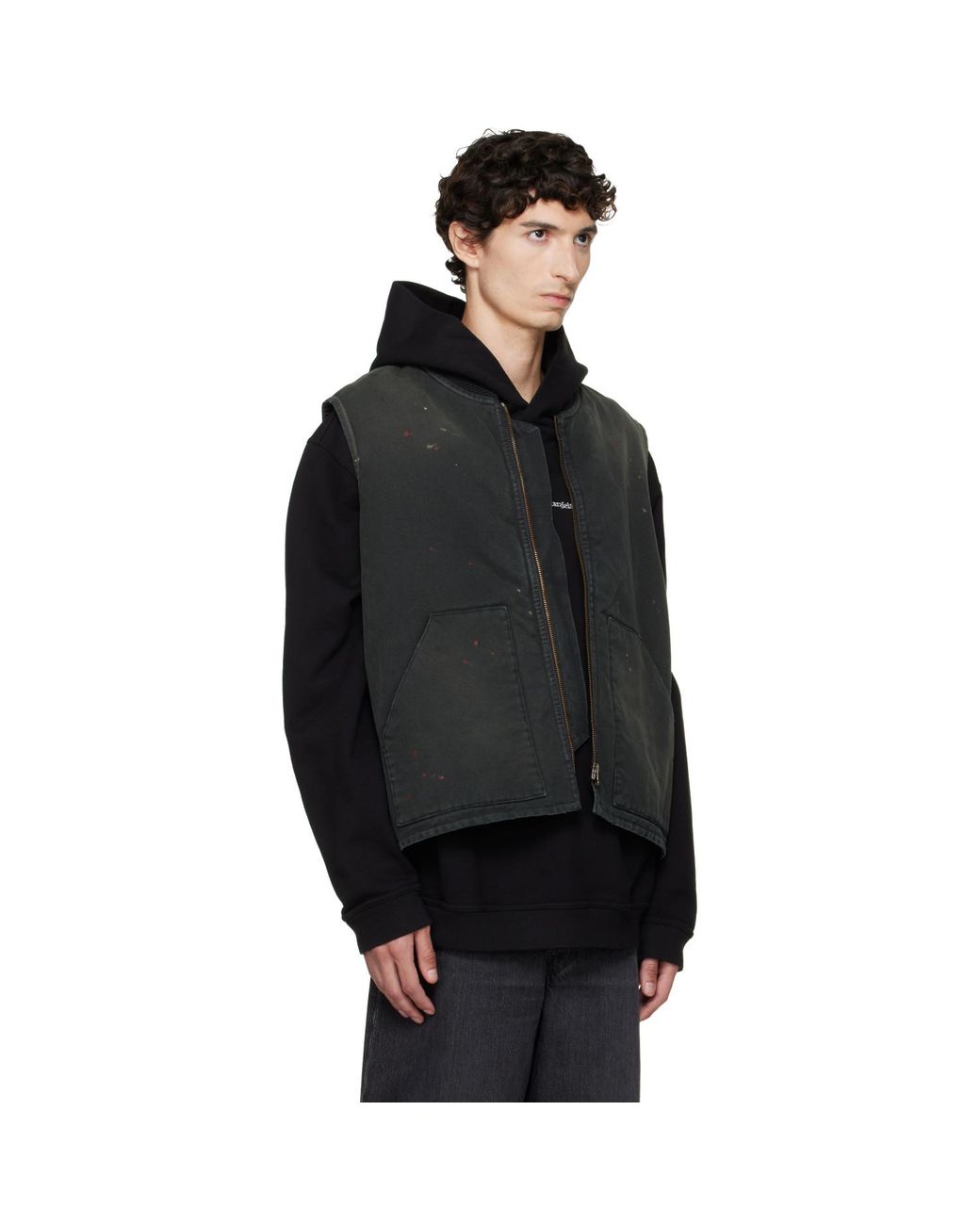 Maison Margiela Black Workwear Vest for men