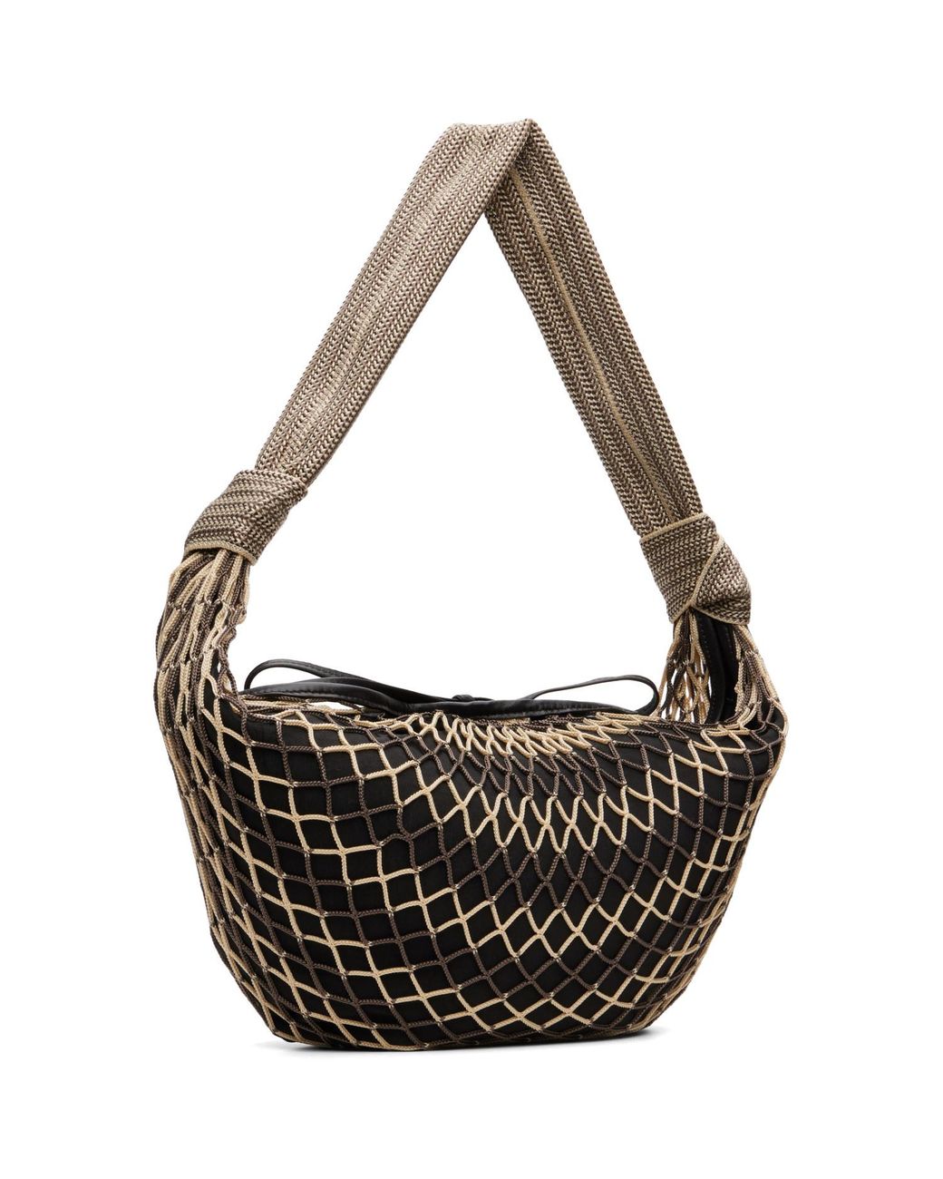 Lemaire Black Fortune Croissant Filt Bag for men