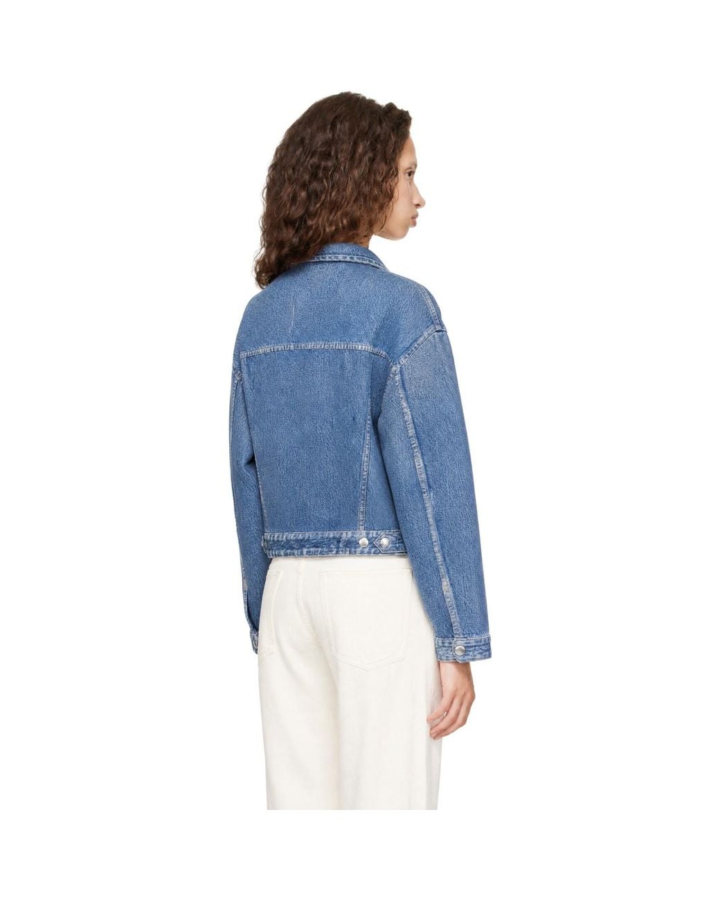 Rag & Bone Blue Rb Miramar Mallow Trucker Jacket