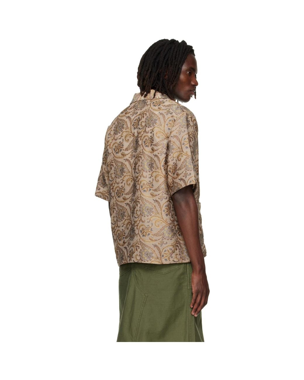 Needles Multicolor Paisley Jacquard Cabana Shirt for men