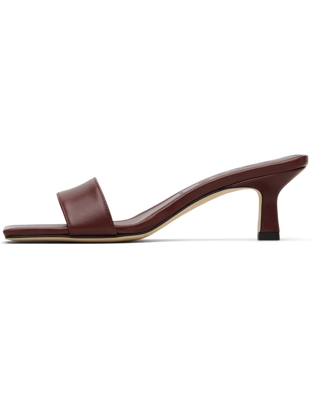 Aeyde Black Burgundy Gilly Heeled Sandals