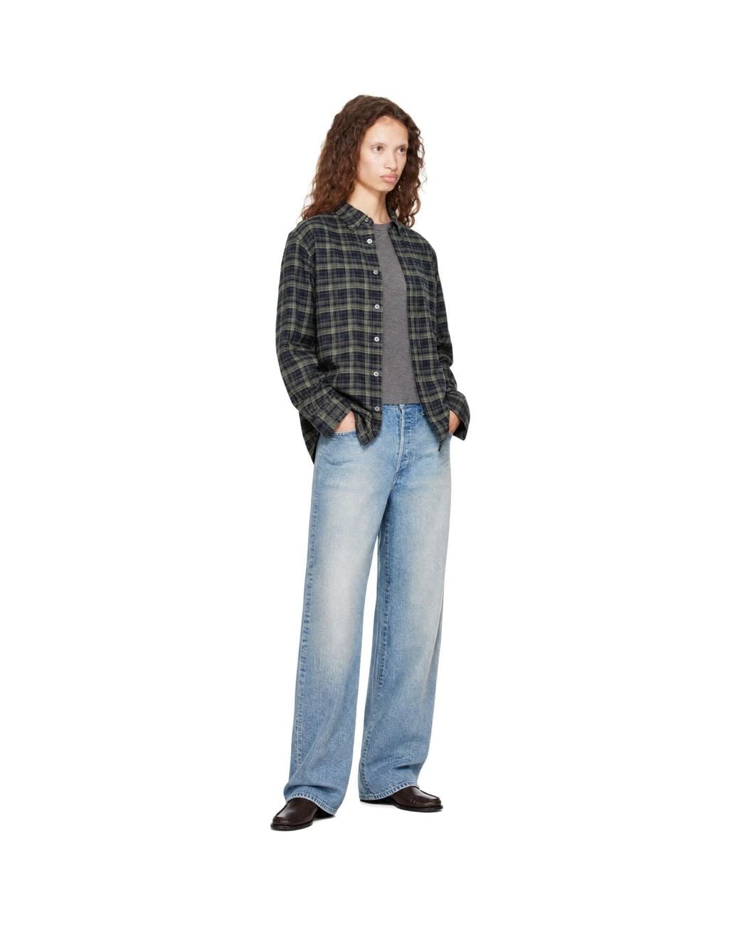 DUNST Black Checked Flannel Bd Shirt