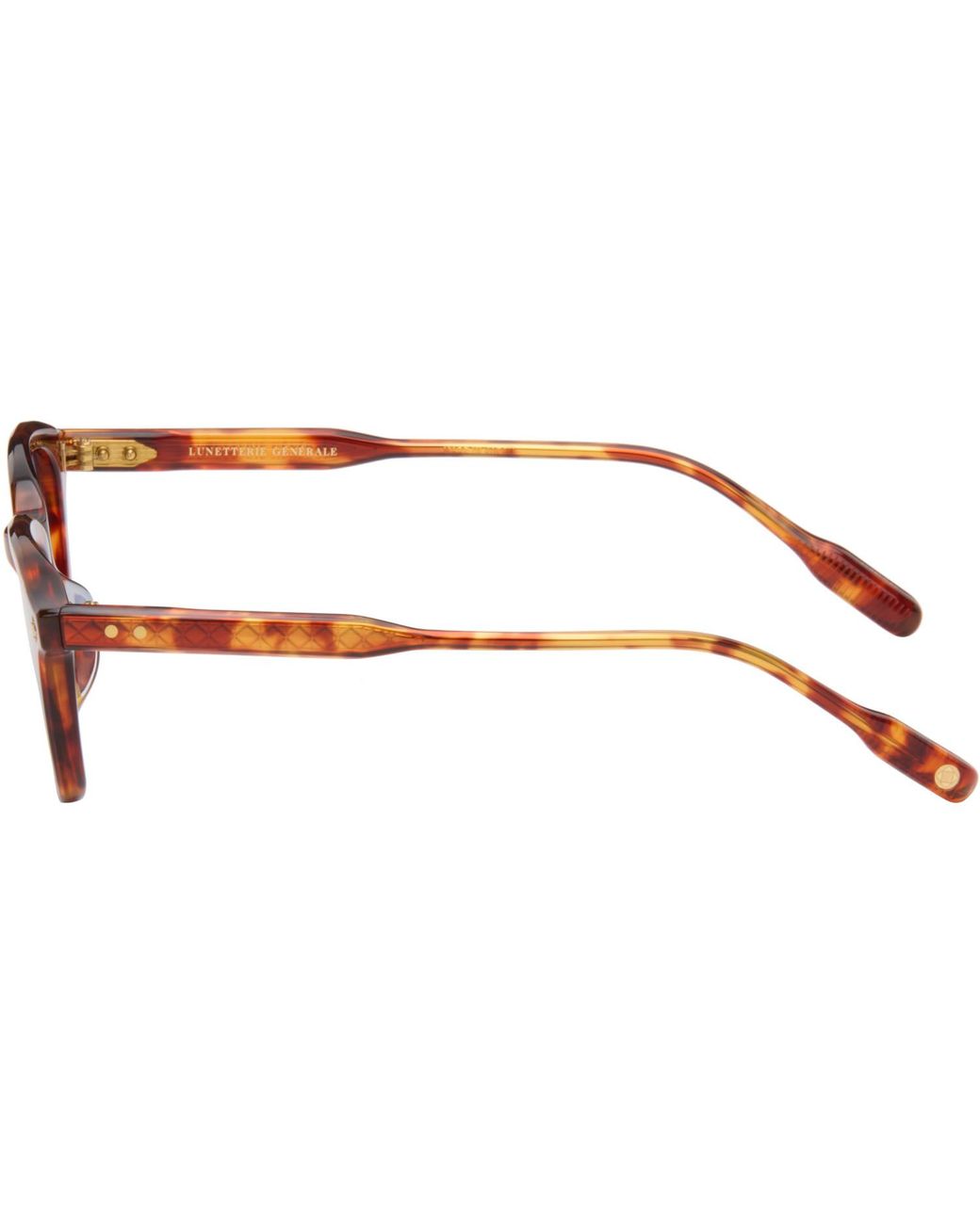 Lunetterie Generale Brown Enigma Sunglasses for men