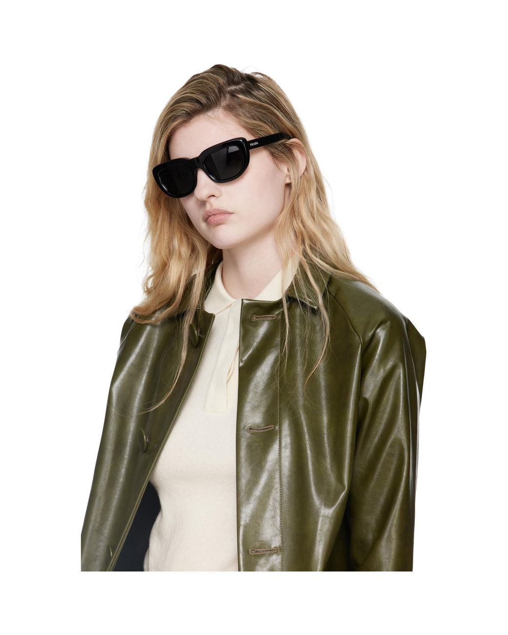 Prada Black Cat-Eye Sunglasses