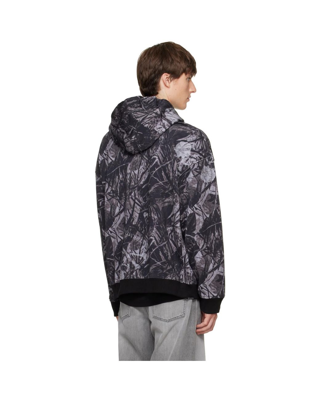 MASTERMIND WORLD Black Og Forest Camo Hoodie for men