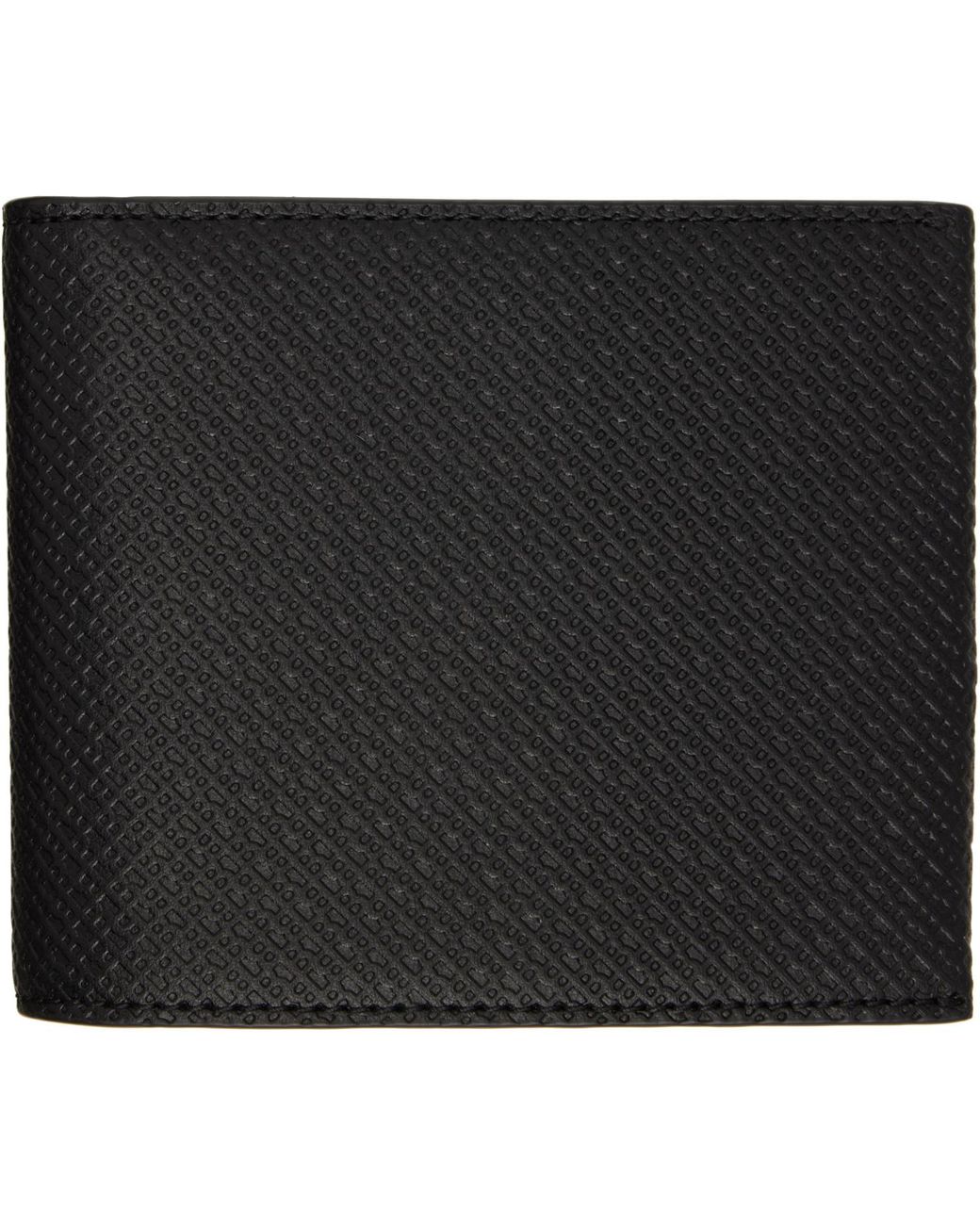 Boss Black Mongoram-Textured Leather Wallet for men