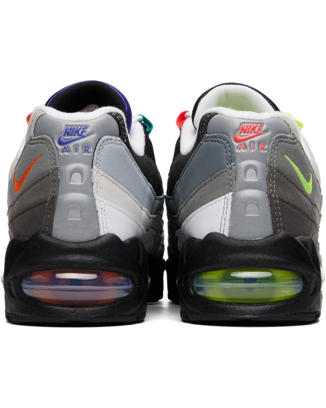 Nike Gray Air Max 95 Big Bubble Premium Sneakers for men