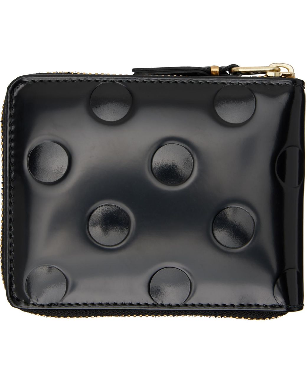 Comme des Garçons Black Dots Embossed Leather Wallet for men