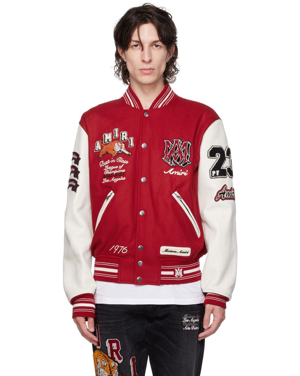 Red Gradient Bomber Jacket – PAOM