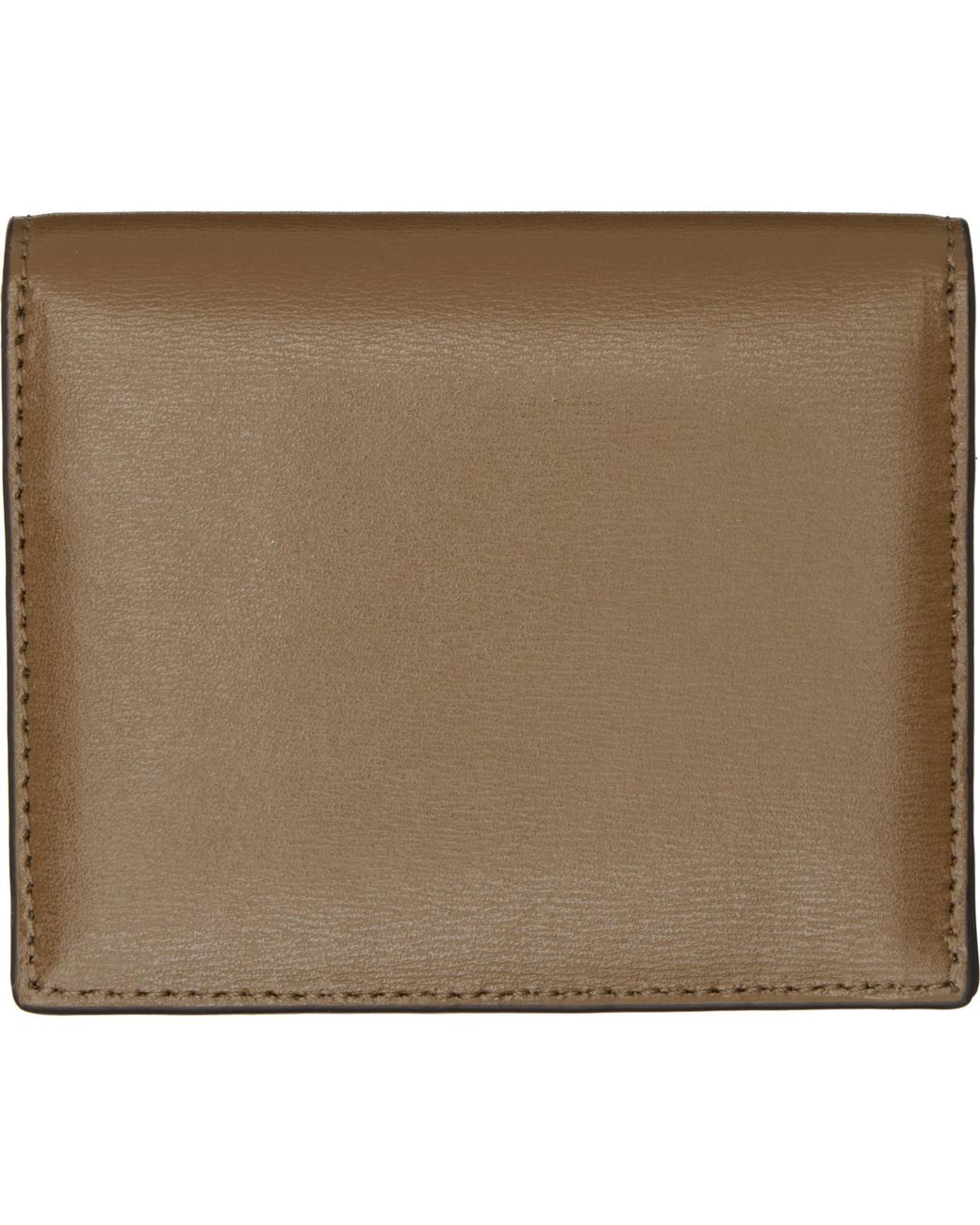 Totême Green T-Lock Leather Card Holder