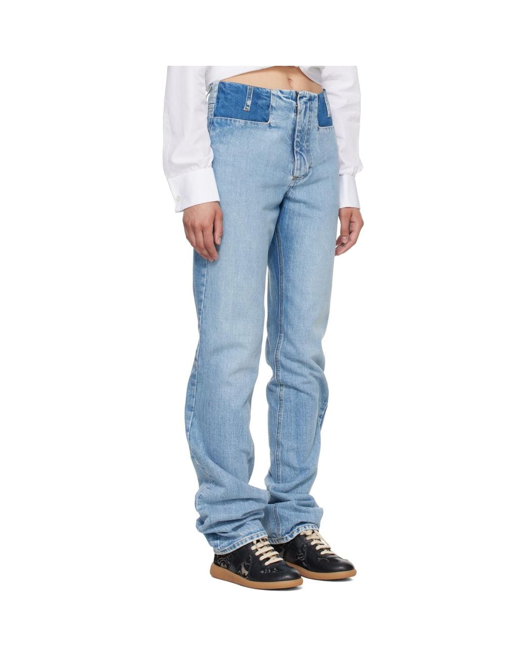 Maison Margiela Blue Two Tone Jeans