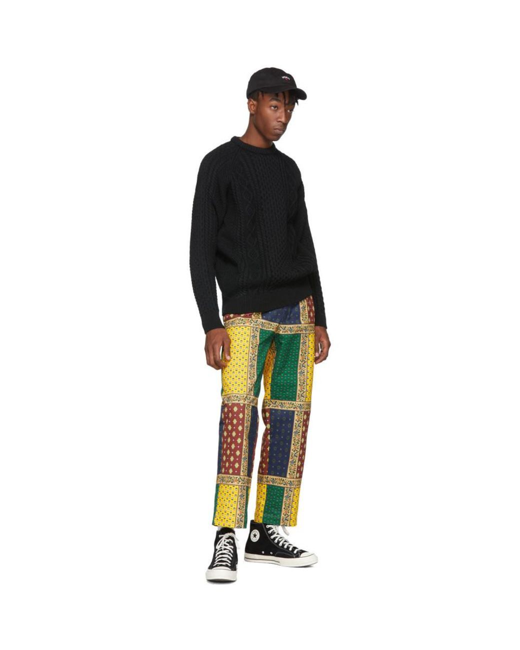 Noah Men's Black Fisherman Sweater