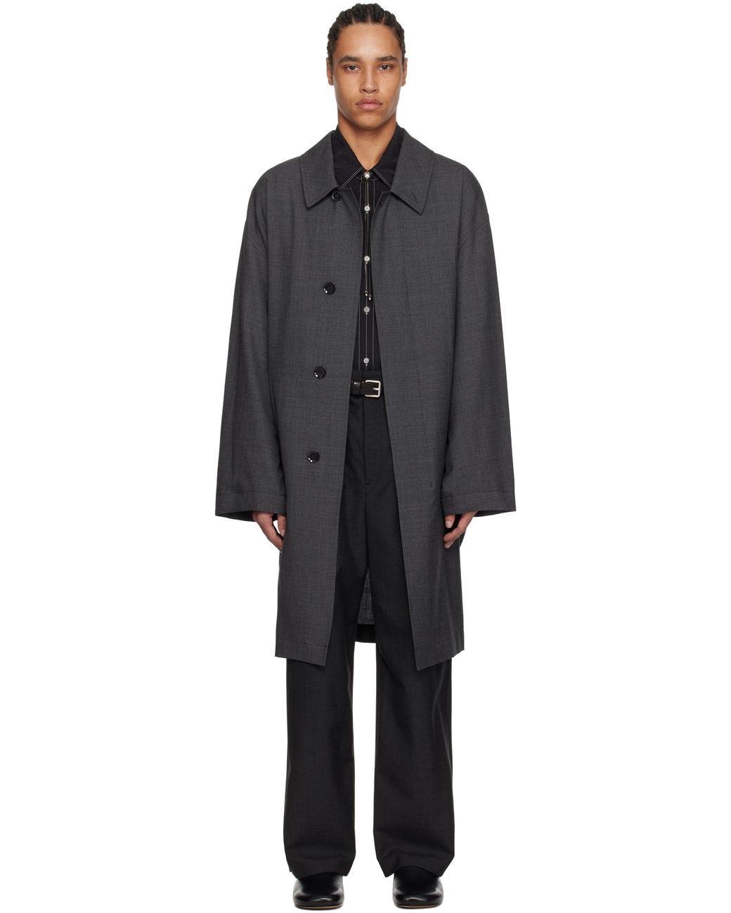 定価15.8万 LEMAIRE LIGHT TAILORED COAT 48 lemaire-designer-MU099-GREY-