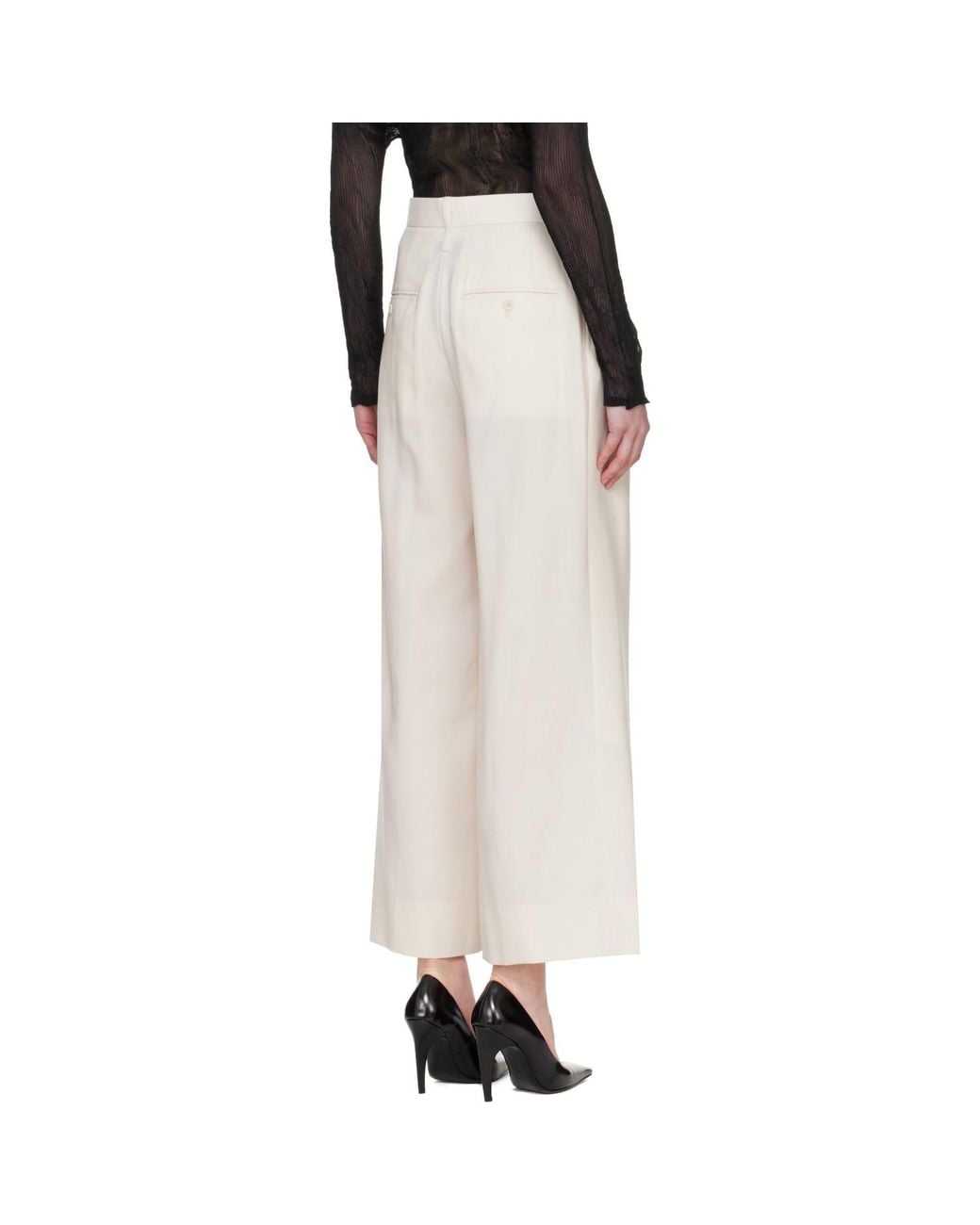Issey Miyake Natural Off- Untitled Trousers
