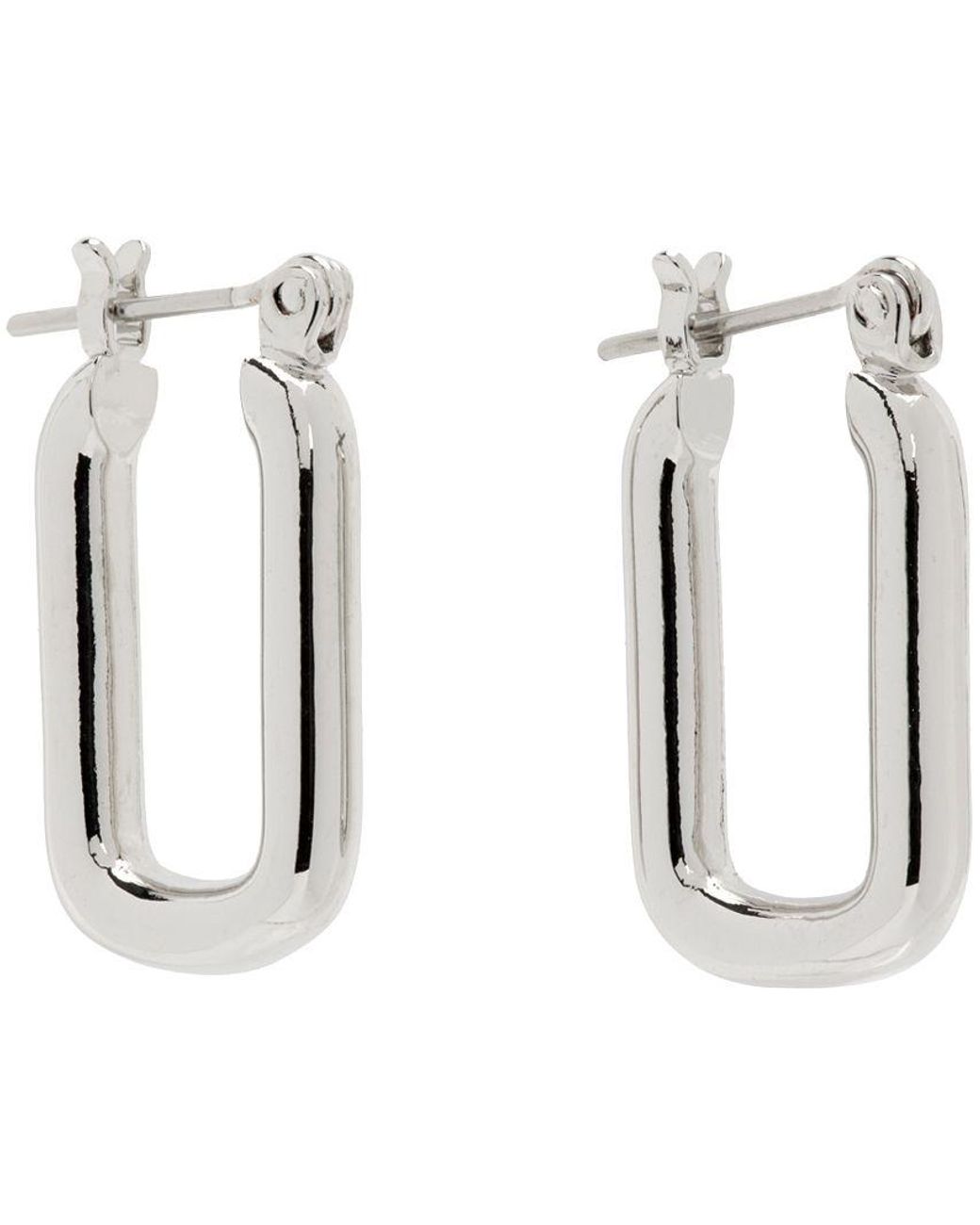 Laura Lombardi Cresca Hoop Earrings in Black | Lyst