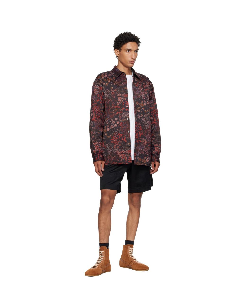 Dries Van Noten Brown Tan Suede Sneakers for men