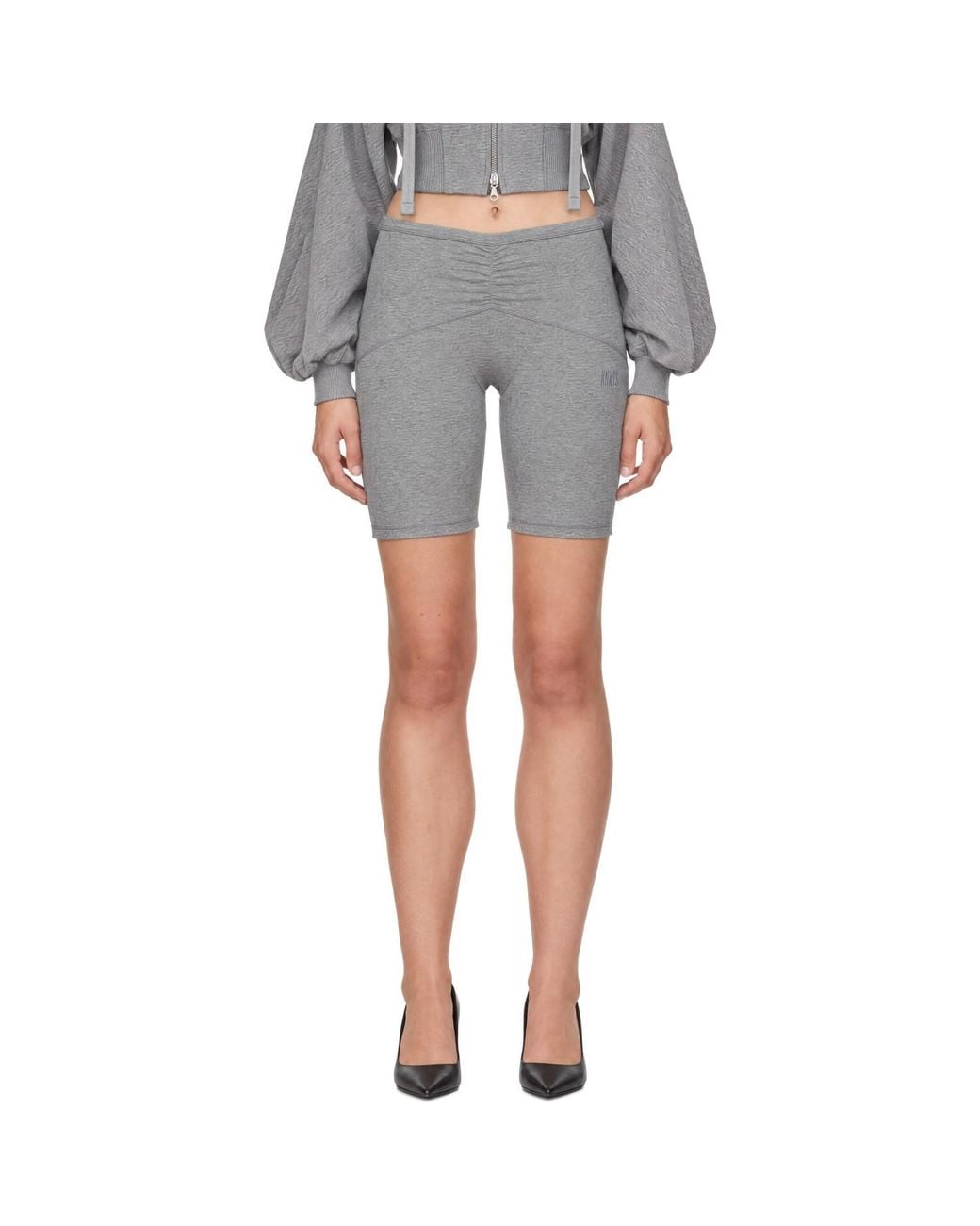 KNWLS Gray Ssense Exclusive Ghost Shorts