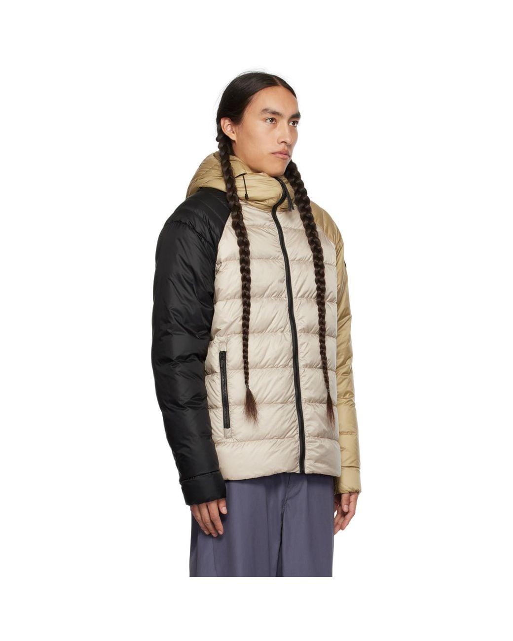 Canada Goose Black Beige Legacy Reversible Down Jacket for men