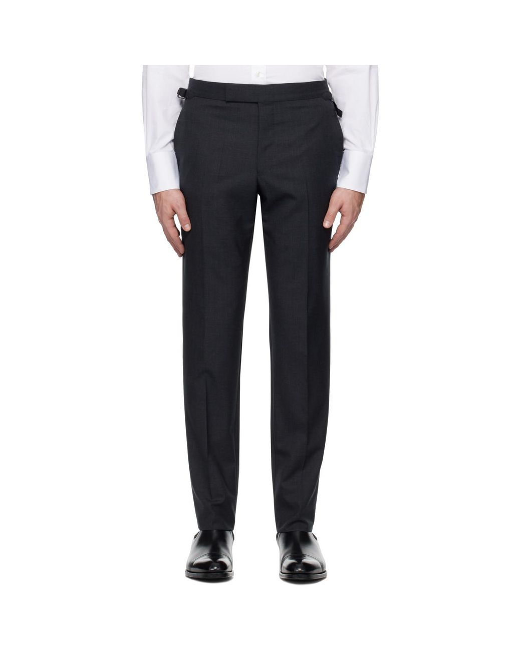 Tom Ford Blue Super Plain Weave O'Connor Trousers for men