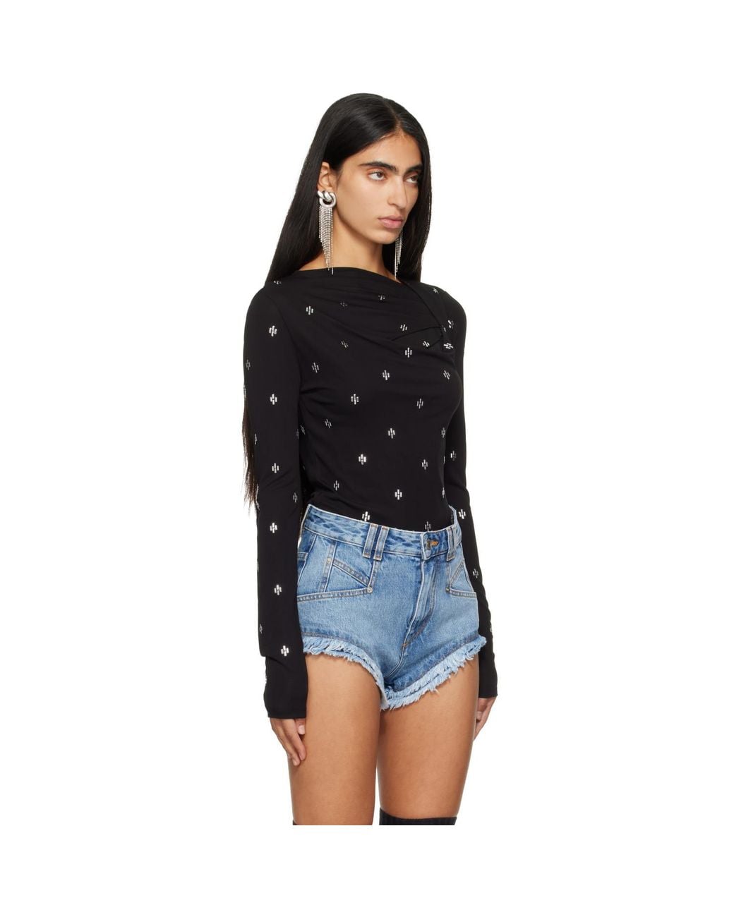 Isabel Marant Black Myza Blouse