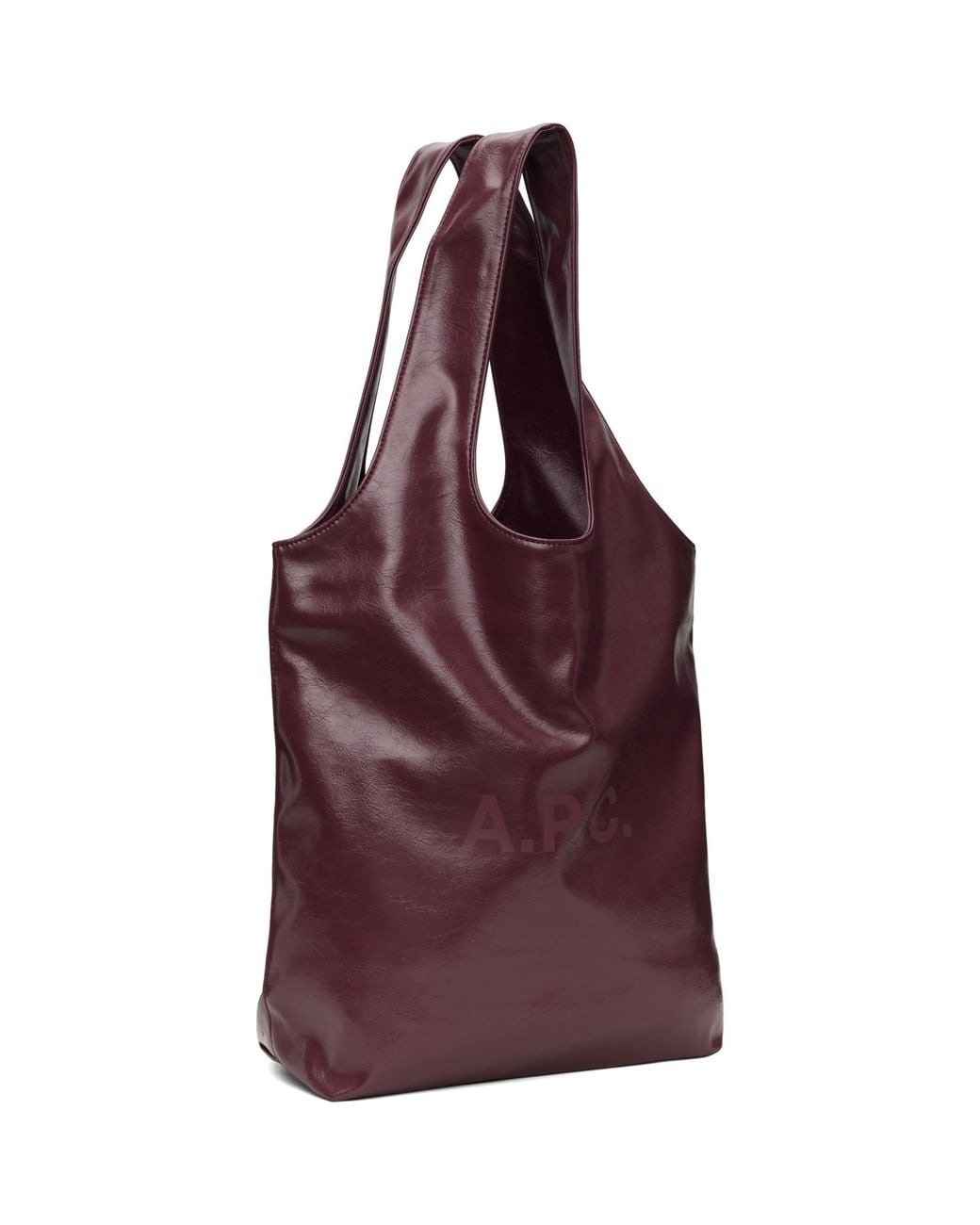 A.P.C. Purple Burgundy Ninon Small Tote