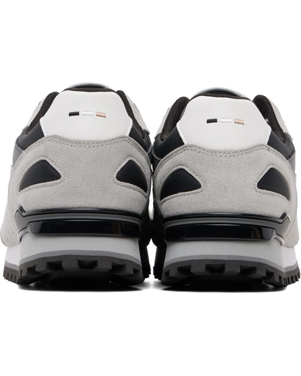 Boss Gray Suede Sneakers for men