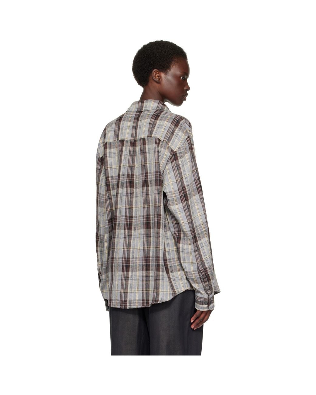 TONYWACK Gray Flannel Shirt