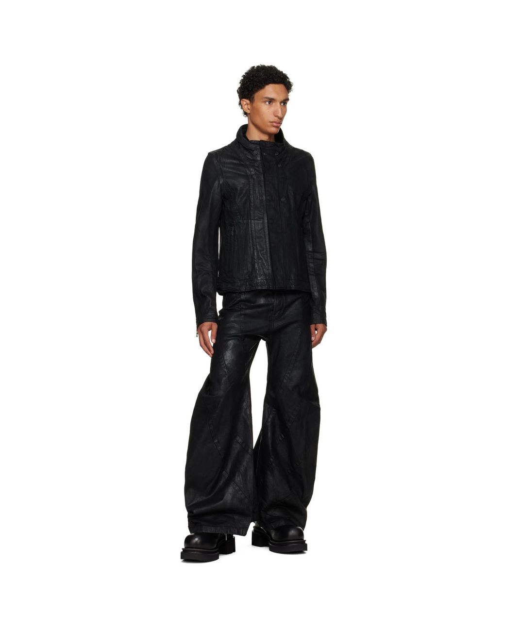 Julius Black Bending Tuba Jeans for men
